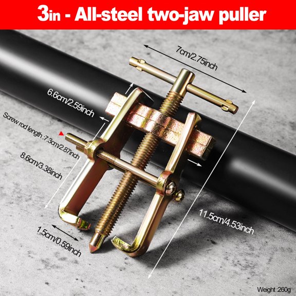 3/6 Inch 2-jaw puller Bearing Puller Roller Extractor Repair Separate Lifting Device Two-claw High-strength Car Disassembly Tool