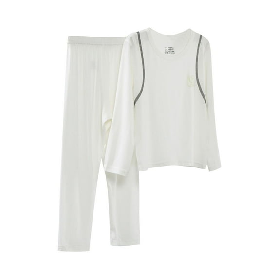 3-6 Month Girl Clothes Winter Pink Baby Clothes, Children's Home Suit Set Boys' and Girls' Sleepwear Middle-Aged Children's Summer Long Sleevedconditioned Clothing