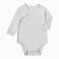 thumbnail image 1 of 3-6 Months Newborn Baby Bodysuit Long Sleeve Infant Side Footed Bodysuit Newborns Everyday Wear Romper Jumpsuits For Newborn Daily Wear, 1 of 8