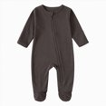 thumbnail image 1 of 3-6 Months Newborn Baby Fall And Winter Clothes Toddler Footed Zipper Rompers Bodysuit Newborn Pajamas, 1 of 9