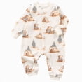 thumbnail image 1 of 3-6 Months Newborn Boys Girls Underwear Pajamas Rompers Baby Long Sleeved Newborn Boys Girls Romper Pajamas Crawling Clothes Coffee Bodysuit Baby Gift, 1 of 7