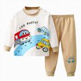 thumbnail image 1 of 3-6 Months Newborn Girl Fall Winter Back to School 2Pcs Outfits Long Sleeve Pullover Tops Casual Pants Clothes Set 6-12 Months 12-24 Months 2T 3T 4T 5T 6T 7T Girl,Khaki Outfit, 1 of 4