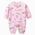thumbnail image 1 of 3-6 Months Newborn One-Piece Jumpsuit Boys Home Wear Baby Cotton Warm Girls Fall Clothes Fall Pants Clothing Pink Baby Gift, 1 of 5