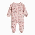thumbnail image 1 of 3-6 Months Newborn Preemie Baby Bodysuit Boy Girl Climbing Suit Baby Boys Girls Cotton Jumpsuit Footed Long Sleeve Button Bodysuit Pink Rompers Baby Gift, 1 of 5