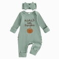 thumbnail image 1 of 3-6 Months Newborn Preemie One-Piece Jumpsuit My First Halloween Baby Girl Outfit Mamas Long Sleeve Romper Jumpsuit Girl Outfits Clothes Green Rompers Baby Gift, 1 of 8