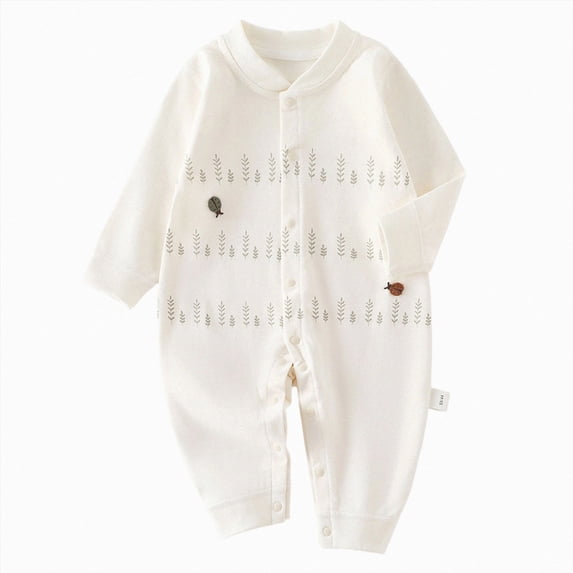 3-6 Months Newborn Unisex Baby Jumpsuit Long Sleeve Baby Outfit Baby Clothes Sleepwear Warm Jumpsuit Unisex Fall Winter