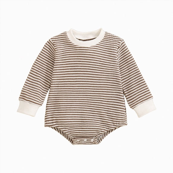 3-6 Months Newborn Unisex Baby Romper Long Sleeve Bubble Oversized Romper Bodysuit Top Fall Clothes One-Piece Jumpsuit Newborn Gift