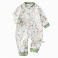 thumbnail image 1 of 3-6 Months Newborn Unisex Footless Baby Sleepers Romper Boys Girls Long Sleeve Sleepwear Warm Jumpsuit Unisex Fall Winter, 1 of 7