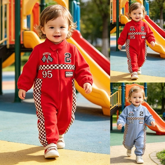 3-6 Months Unisex Infant Baby Boy Girl Long Sleeve Button Romper One-Piece Jumpsuit Infant Baby Fall Winter Clothes 3 6 9 12 18 Months,Red
