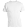 thumbnail image 1 of 3-6 Pack Men's 100% Cotton Tagless Crew Neck T-Shirt Undershirt Tee (Large, White, 3 Pack), 1 of 4