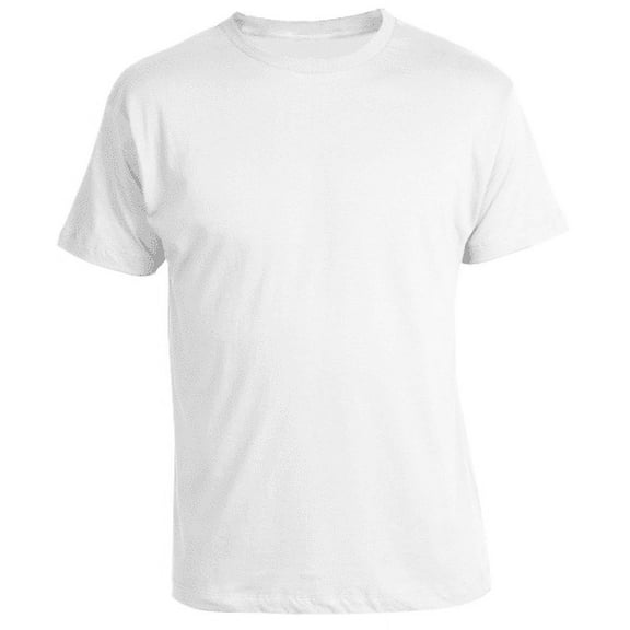 3-6 Pack Men's 100% Cotton Tagless Crew Neck T-Shirt Undershirt Tee (Small, White, 6 Pack)