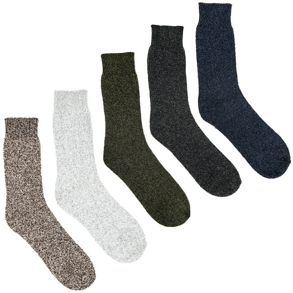 3-6 Pairs Clear Creek Men's Merino Wool Blend Boot Socks Assorted Colors (3 Pack)