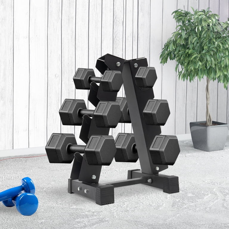Dumbbell Racks For Home Gym 3-Tier Small Dumbbell Rack Stand - Compact ...