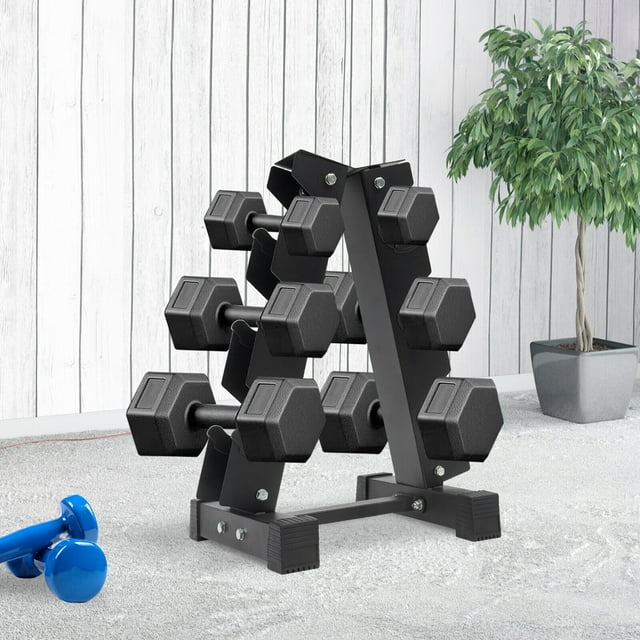 3/6Tier HeavyDuty Dumbbell Rack Stand Weight Rack Dumbbells Storage Shelf