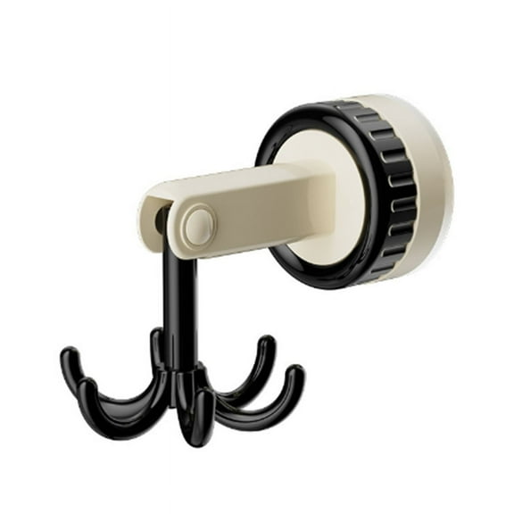 3PCS 360Degrees Rotating Folding Hook with 6Hooks Kitchen Hook Self-Adhesive Suction Cup Hooks Rotating U