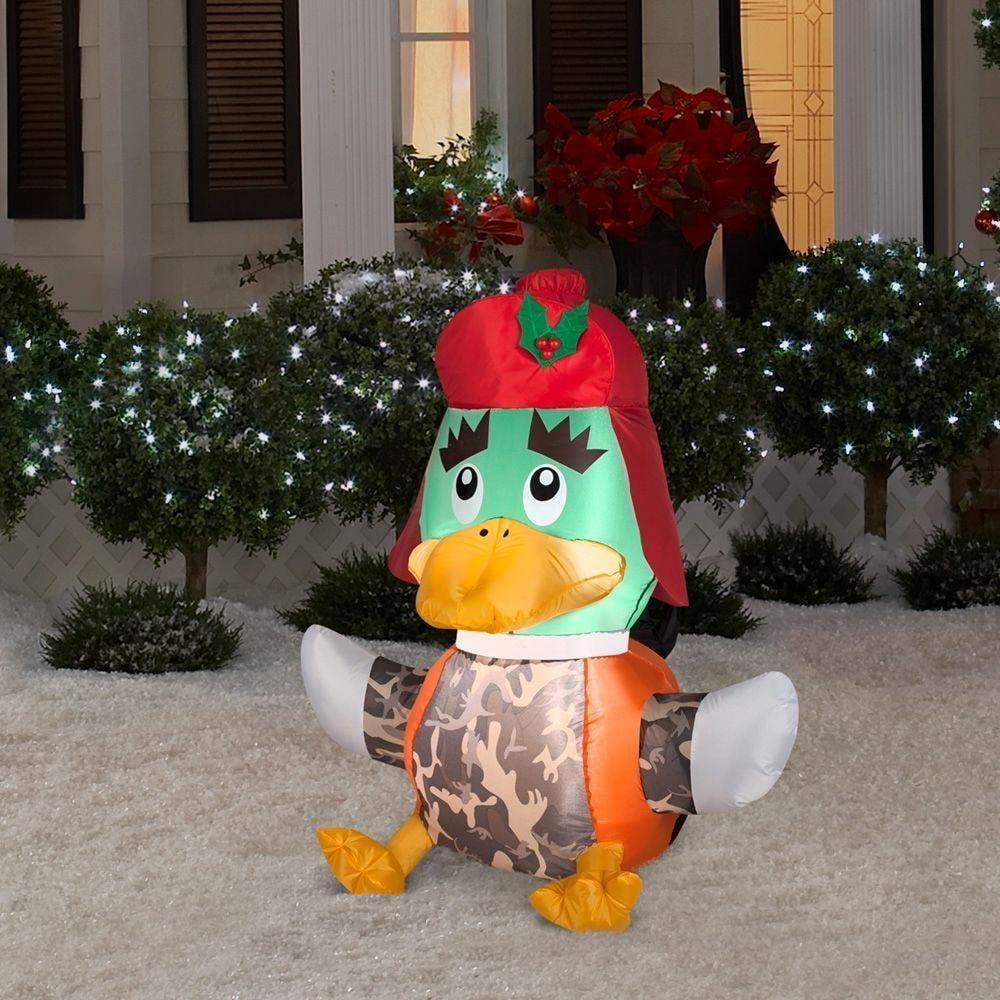 3.6 ft. LED Inflatable Outdoor Duck Hunter - Walmart.com