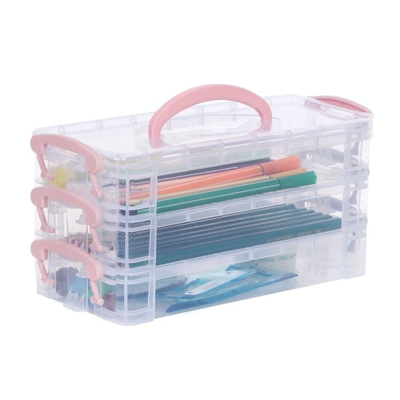 3/6-layer Paintbrush Box Watercolor Detachable Pen Storage Box Color Multi-function Stationery Organizer School Supplies