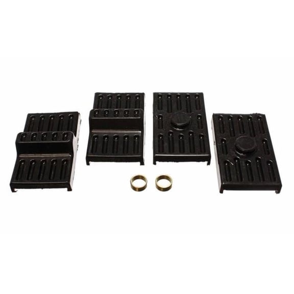 3.6111G Leaf Spring Pad Set - Multi-Leaf - Black - Chevy, Pontiac