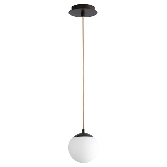 3-670-2722 Oxygen Lighting Luna - 6 Inch 120V 5.1W 1 LED Pendant-Oiled Bronze Finish-2700 Color Temperature