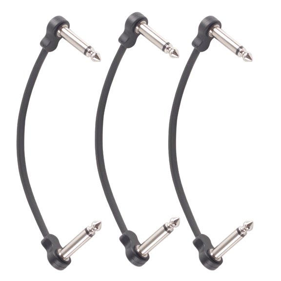3/6Pcs Electric Guitar Effect Pedal Patches Cable Cord Low Noise Shielded Cable