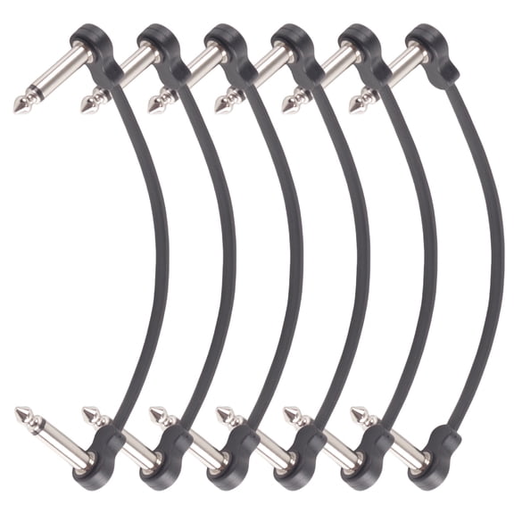 3/6Pcs Electric Guitar Effect Pedal Patches Cable Cord Right Angles Pedal Board Cables Musical Instrument Accessories
