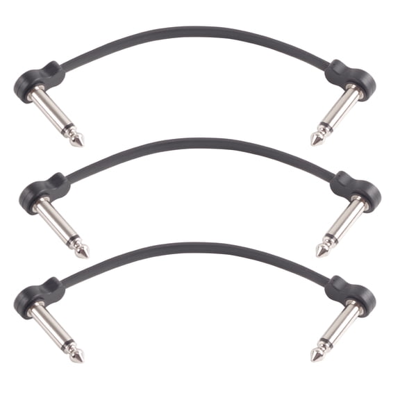 3/6Pcs Electric Guitar Effect Pedal Patches Cable Cord Right Angles Pedal Board Cables Musical Instrument Accessories