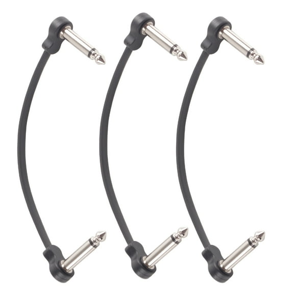 3/6Pcs Guitar Patches Cable No Noise Shielded Cable for Guitar Effect Pedals
