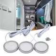 3/6Pcs Under Lights Kit Led Kitchen Counter Closet Led Puck
