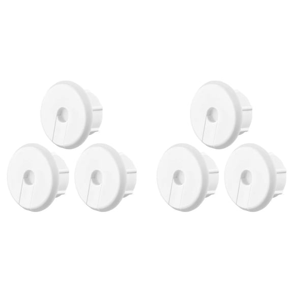3/6Pcs Wall Hole Cable Feed Through Bushings 0.7cm Plastic Through Cable Bushings Wire Organizer for Hole Cover Wire Pass