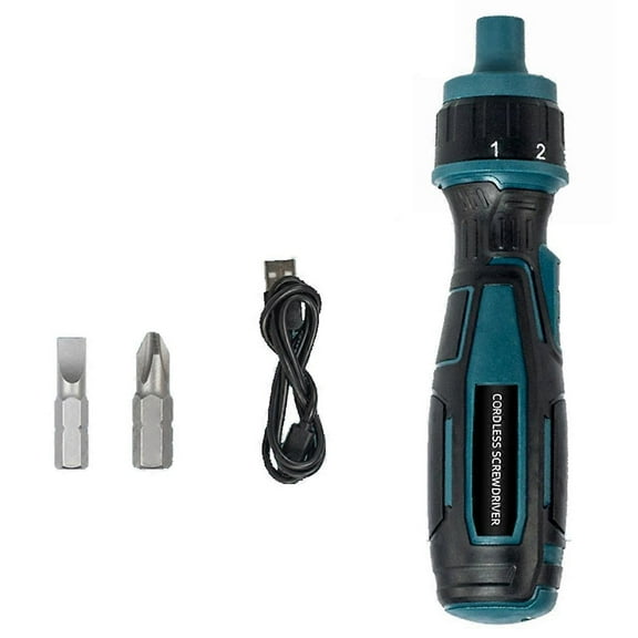 3.6V Cordless Electric Screwdriver Torque Precision Power Tool with Flashlight Screw Driver Bits Charging Handle