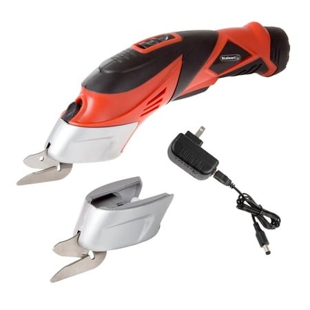 Stalwart 3.6V Cordless Electric Scissors with NiCad Rechargeable Battery and Two Blades
