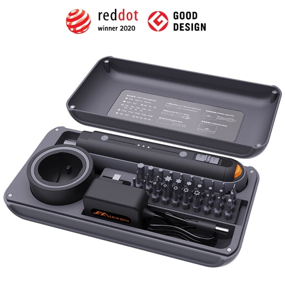 3.6V Electric Screwdriver Set,38-in-1 Multi-Function,220RPM,4N.m Torque,2000mAh Li-Ion Battery with Charging Base and LED Lighting,Repair Tool for Electronics Phone Camera Laptop Watch