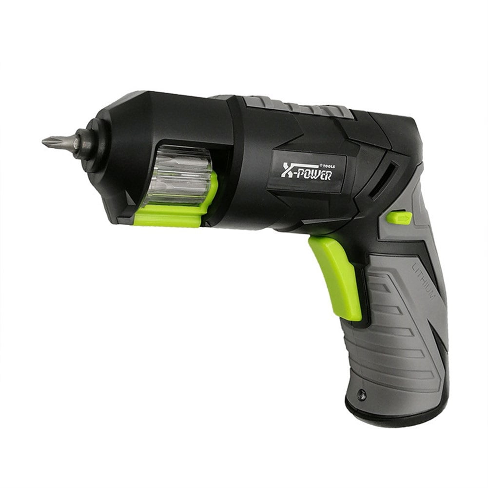 3.6V Lithium Battery Electric Screwdriver USB Rechargeable Pistol Home Kit Batch Head ,Comfortable and User-Friendly
