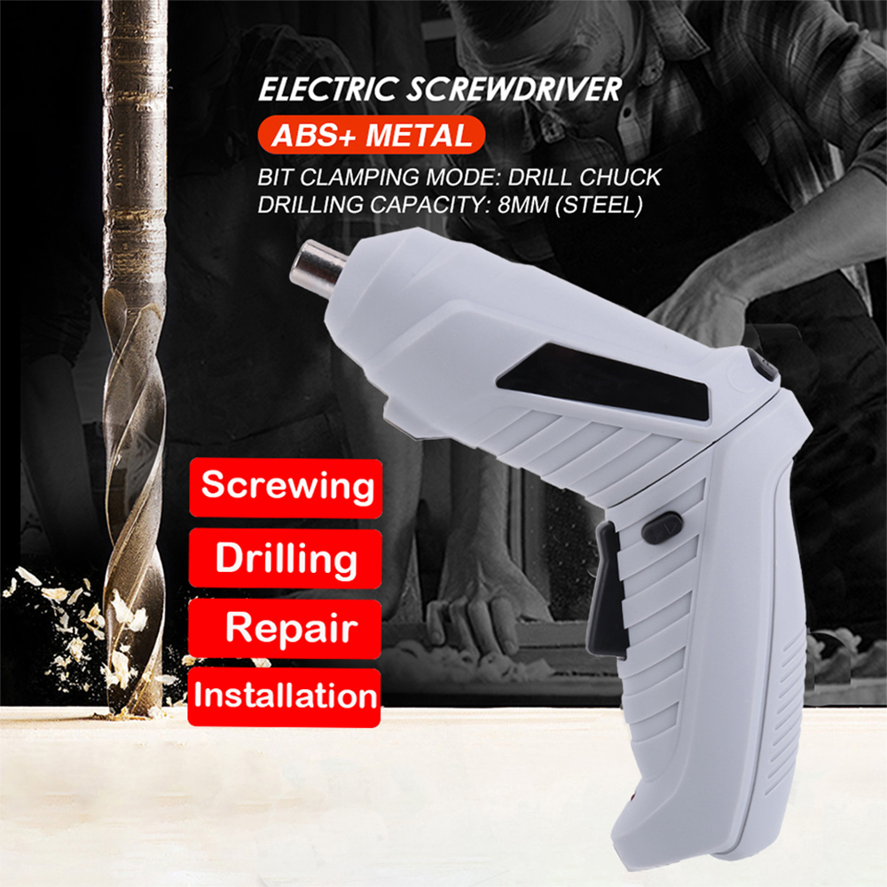 3.6V Mini Cordless Electric Screwdriver Drill Set Home Rechargeable