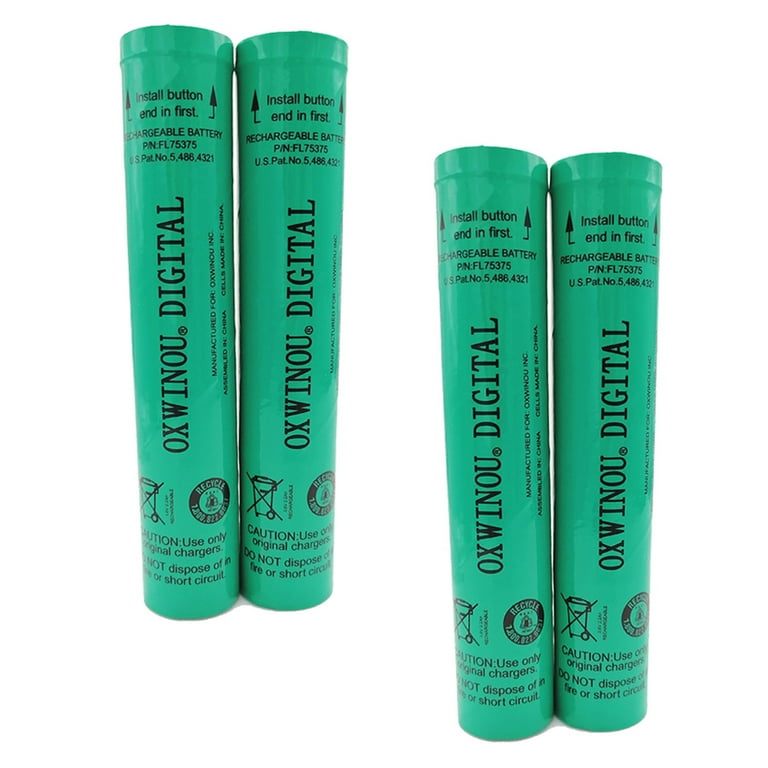streamlight flashlight battery replacement (3.6V Sub C Stick, Ni-MH 2200 mAh) 4x For Streamlight 75375 Flashlight  Battery