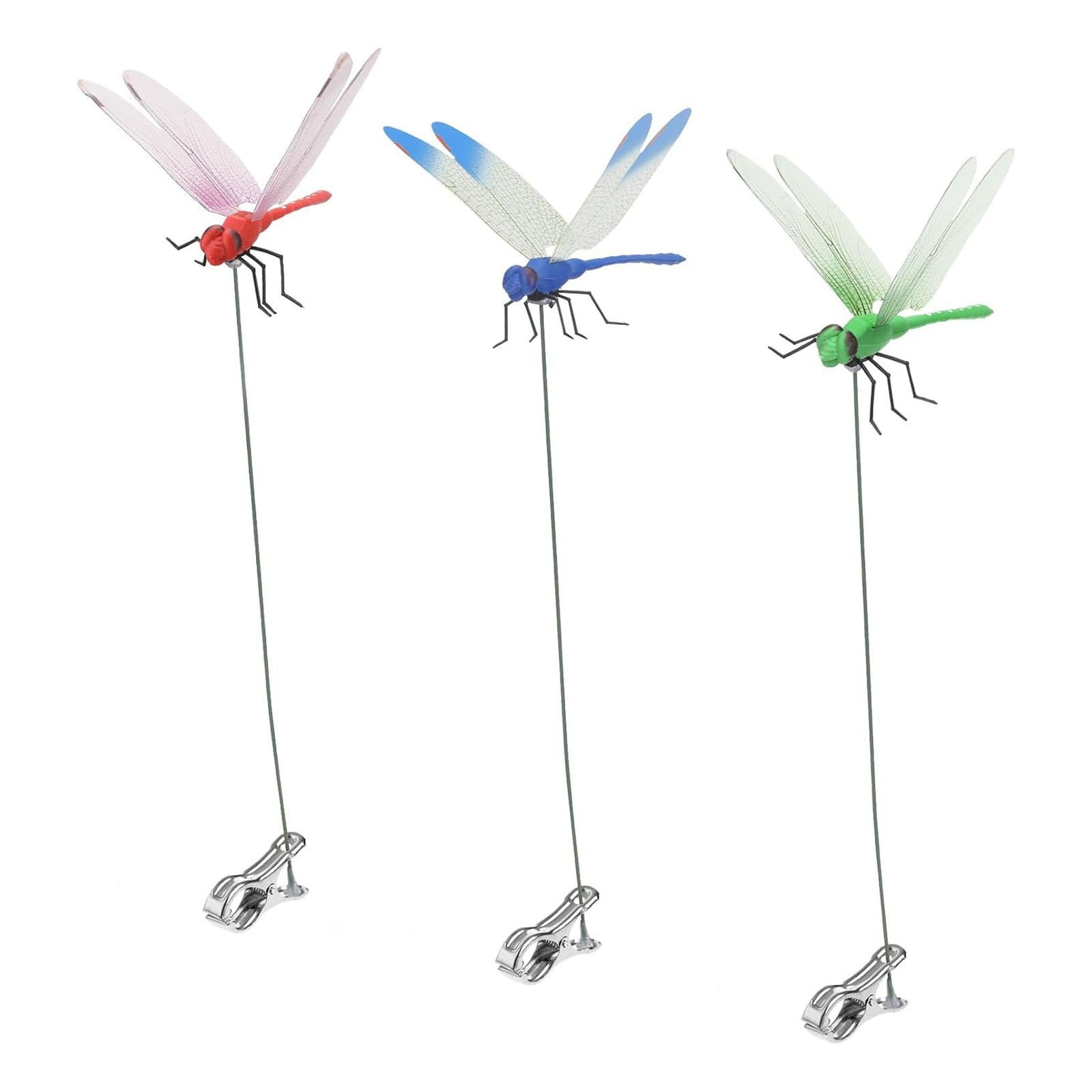 3 6x Fake Dragonfly Clip 3d Dragonfly Garden Deco Dragonfly Stakes With 3 6x Fake Dragonfly Clip 3d Dragonfly Garden Deco Dragonfly Stakes With