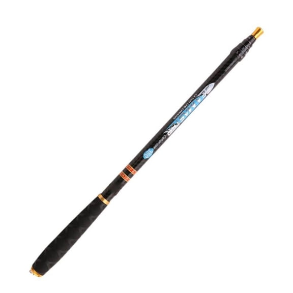 3.6m/4.5m/5.4m/6.3m Telescopic Fishing Rods Fishing Pole Black 6.3m