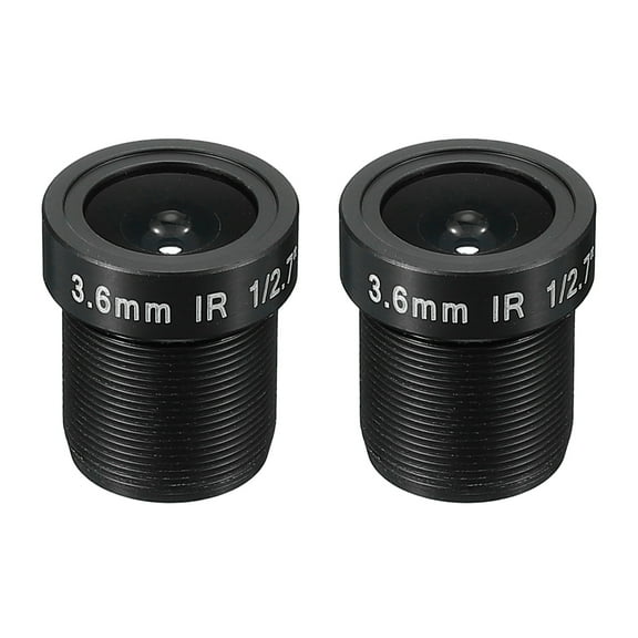 3.6mm CCTV Camera Lens F2.0 FPV Security Camera Lens 96 Wide Angle Lens 2 Pack