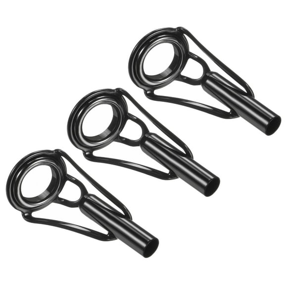 3.6mm Tube Dia Stainless Steel Fishing Rod Tips Repair Kit Ring Guide, 3 Pack