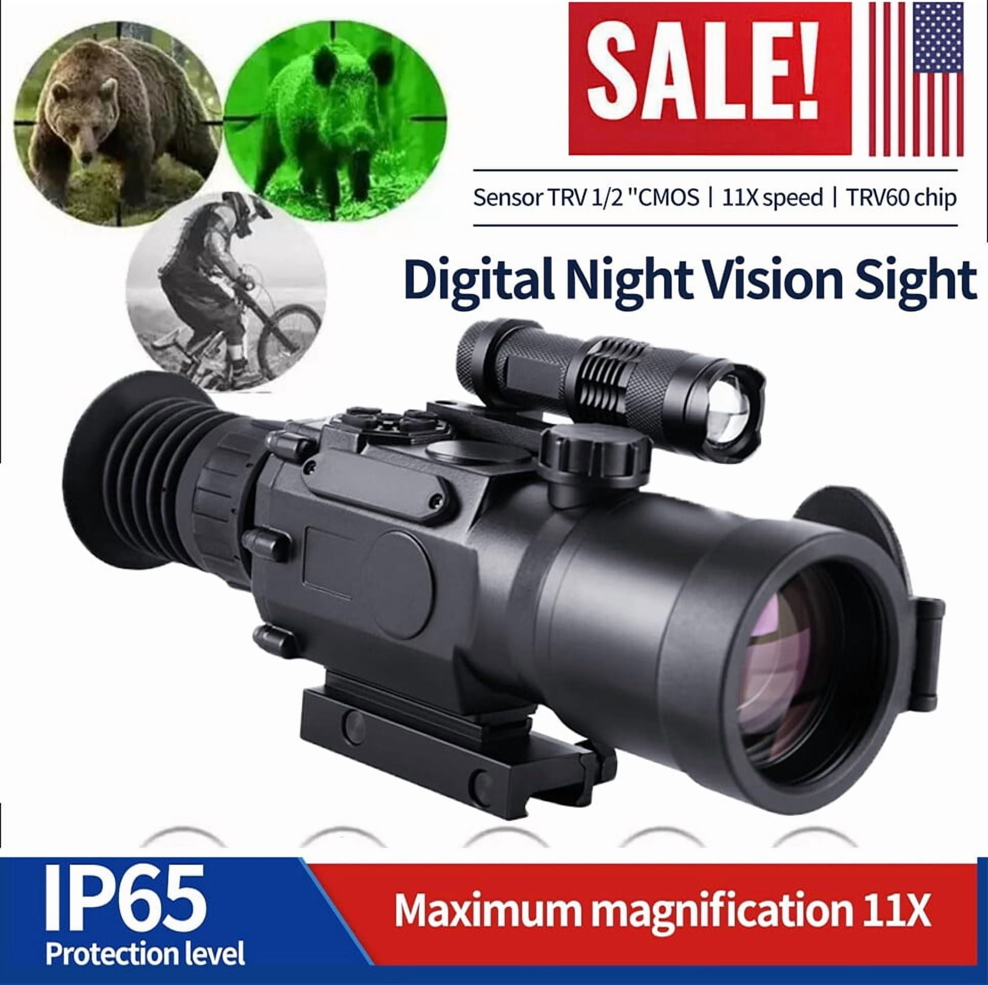 3 7 11x Digital Night Vision Hunting Rifle Scope Optics Sight 850nm IR 3 7 11x Digital Night Vision Hunting Rifle Scope Optics Sight 850nm IR