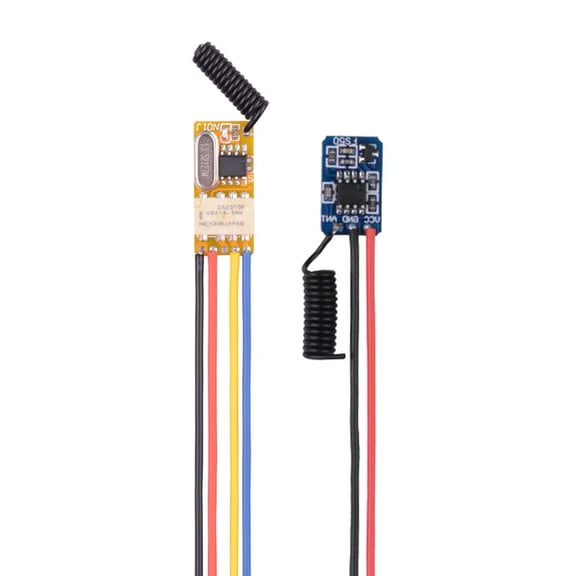 3.7-12V Wireless Remote Control Switch Mini Small PCB 433mhz RF Transmitter,3V -12V Battery Power Circuit Micro Controller for DIY