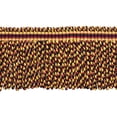 thumbnail image 1 of 3" (7.5cm) Alexander Collection Lustrous Bullion Fringe Trim # BFAX3,, Golden Raven Black #LX10 (Pure Black, Yellow Gold, Cherry Red) 5 Yards (15 ft/4.5m), 1 of 1