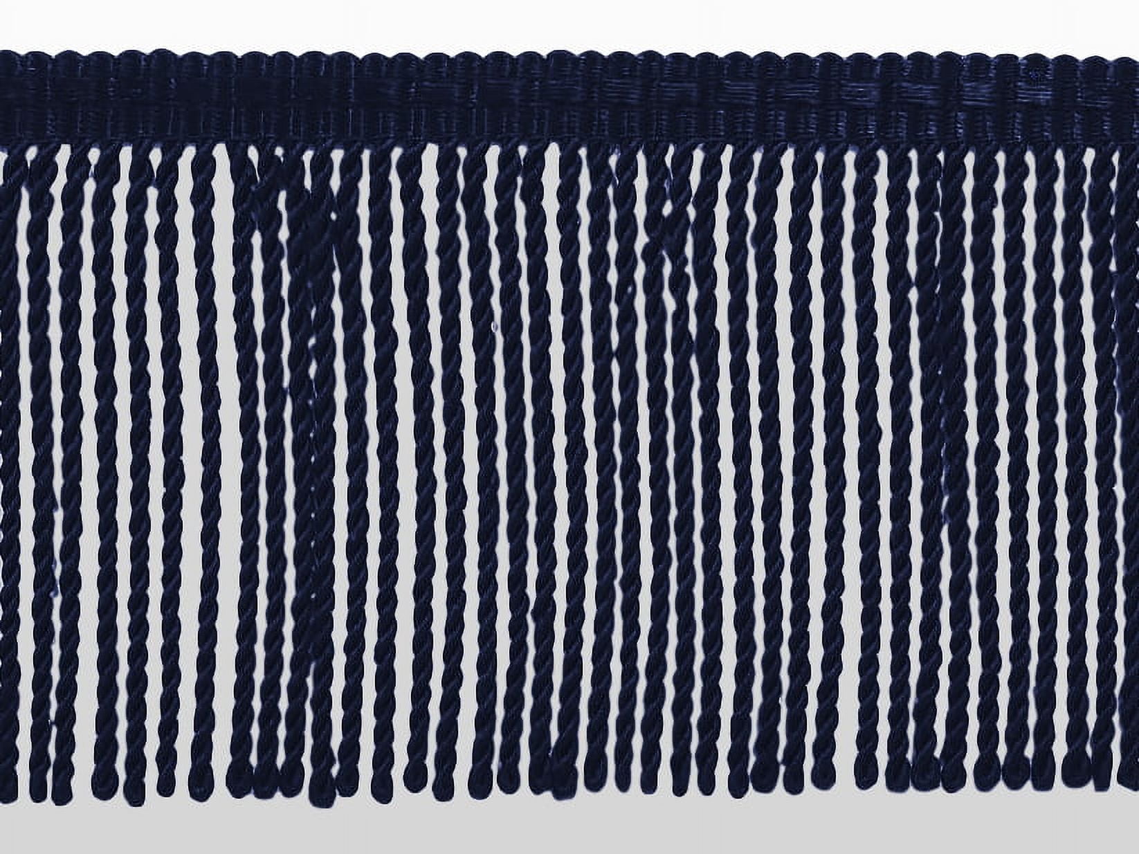 DecoPro Dünne Bullion-Fransenborte – 7,5 Cm Breit, Stil BFTC3, Farbe Dunkles Rostorange (K35), Pro Yard (0,9 M)