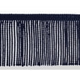thumbnail image 1 of 3" (7.5cm) Basic Trim Collection Thin Bullion Fringe Trim with Fancy Woven Gimp Header # BFTC3,, Dark Navy Blue #J3 (Dark Blue) 8 Yards (24 ft/7m), 1 of 1