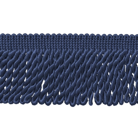 3" (7.5cm) Basic Trim Solid Collection Satiny Bullion Fringe Trim # BFS3,, French Blue #M45 (Medium Dusty Blue) 6 Yards (18 ft/5.5m)