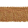 thumbnail image 1 of 3" (7.5cm) Duke Collection Full and Vibrant Bullion Fringe Trim # BFDK3,, Claystone Beige #N45 (Gold Beige, Rust Red, Dark Orange) Sold By The Yard (36"/3 ft/0.9m), 1 of 1