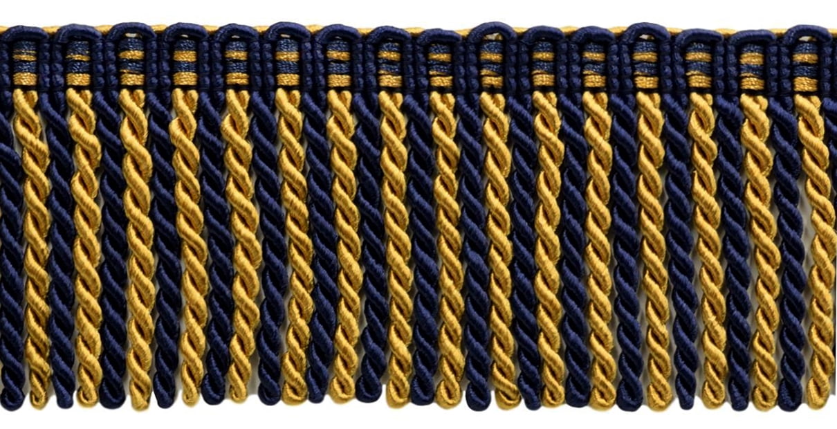 DecoPro 16.5 Meter Package|76 mm Long|Black Maglia Bullion Fringe Trim