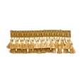 thumbnail image 1 of 3" (7.5cm) Noblesse Collection Elaborate Two Tier Tassel Fringe Trim # TFH3D,, Canary Gold #4875 (Dark Gold, Yellow Gold) Sold By The Yard (36"/3 ft/0.9m), 1 of 1