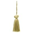 thumbnail image 1 of 3" (7.5cm) Small Bell Tassel with 3" (7.5cm) Loop | Decorative Craft Tassel (BT3-CR), Light Gold Solid #B7 (Light Yellow Gold), Sold Individually, 1 of 1