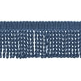 thumbnail image 1 of 3" (7.5cm) Solid Woven Bullion Fringe Trim # BFS3,, French Blue #M45 (Medium Dusty Blue) Sold By The Yard (36"/3 ft/0.9m), 1 of 1